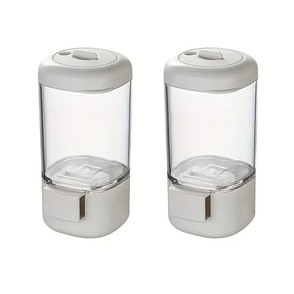 Press Type Metering Spice And Rice Dispenser