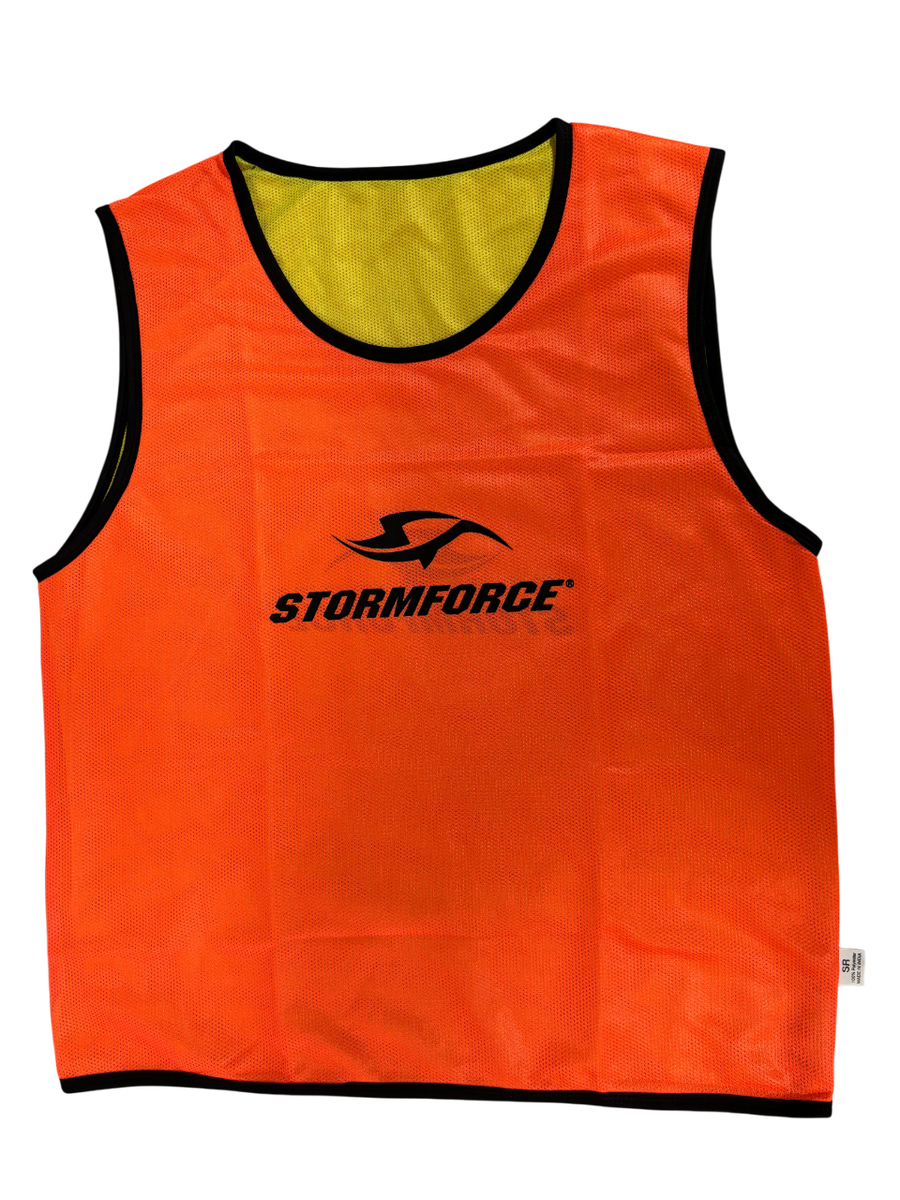 Stormforce Rugby Reversible Training Vest - Orange/Yellow