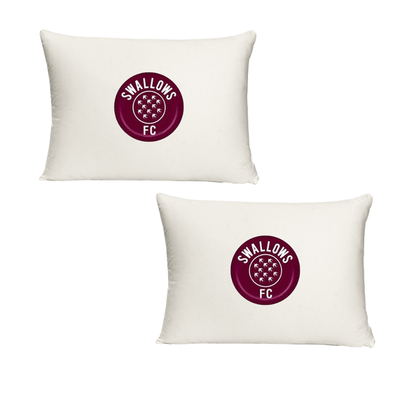 Katz Designs - Moroka Swallows White Polyester Plain Standard Pillowcase