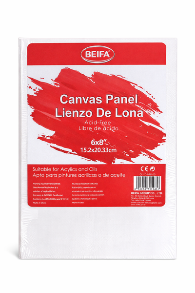 Canvas Panel - Painting Canvas -6 × 8 Inch (15.2 × 20.3 cm)-10 x Canvas
