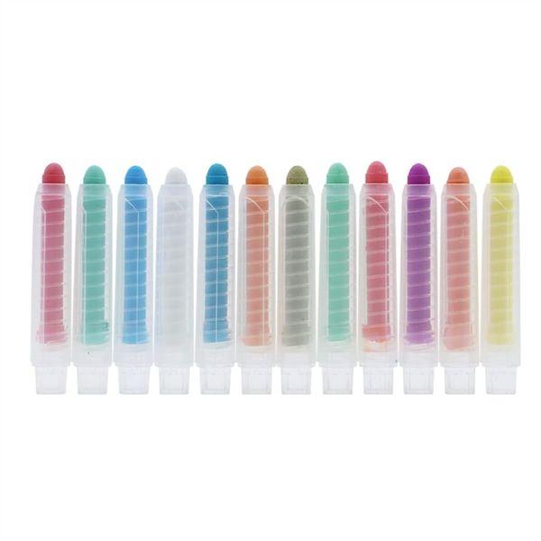 12 Pcs Colored Chalk for Blackboard Kids Children Drawing Writing