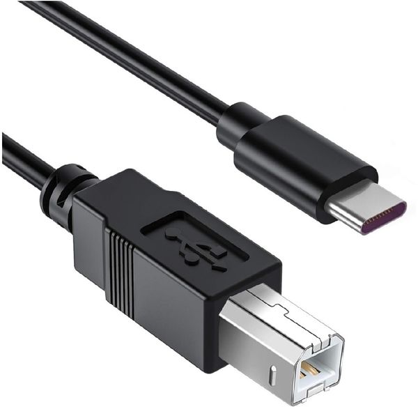QYNIAL 1m USB C To USB B MIDI Cable Compatible With Keyboards &amp; Interfaces