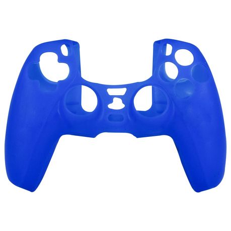 Protective cover for Sony PS4 controller silicone rubber skin grip with  ribbed handle - blue | ZedLabz