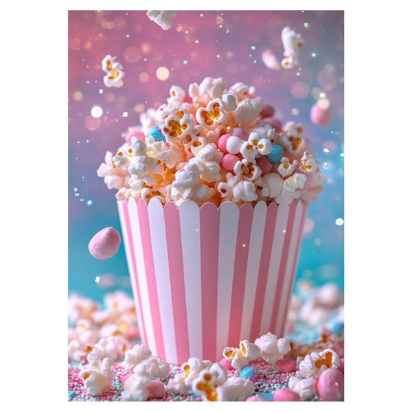 Colourful Popcorn - A1 Poster