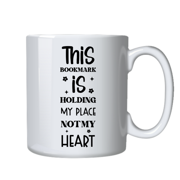 heart Bookmark Ideal Fiction Book Reader Gift Writing Mug Cup 402