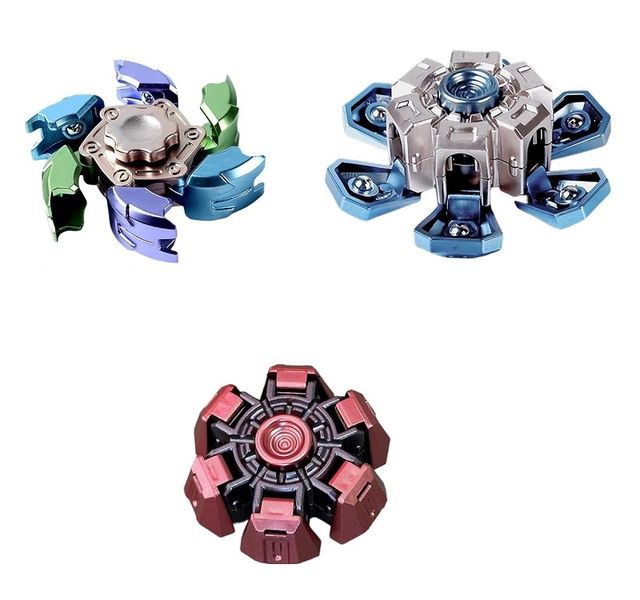 3 Pack Fidget Toys , Mechanical Transforming Fidget Spinner for Boys &amp; Men