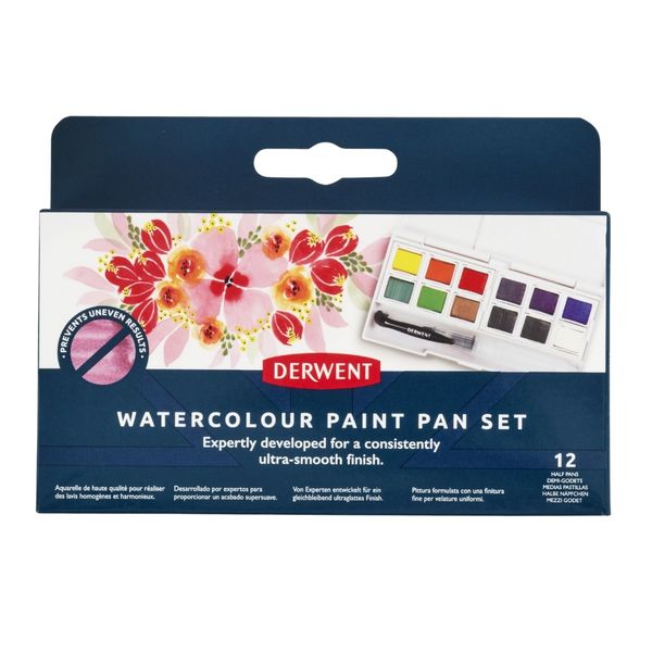 Derwent Watercolour paint pan 12