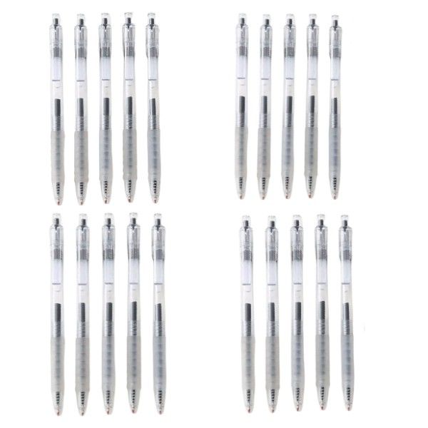 20 Piece Gel Ink Pen Set - Black