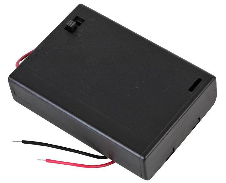 Multicomp Pro (MP000376) Battery Holder, Switched, Wire Leads, 3 x AA