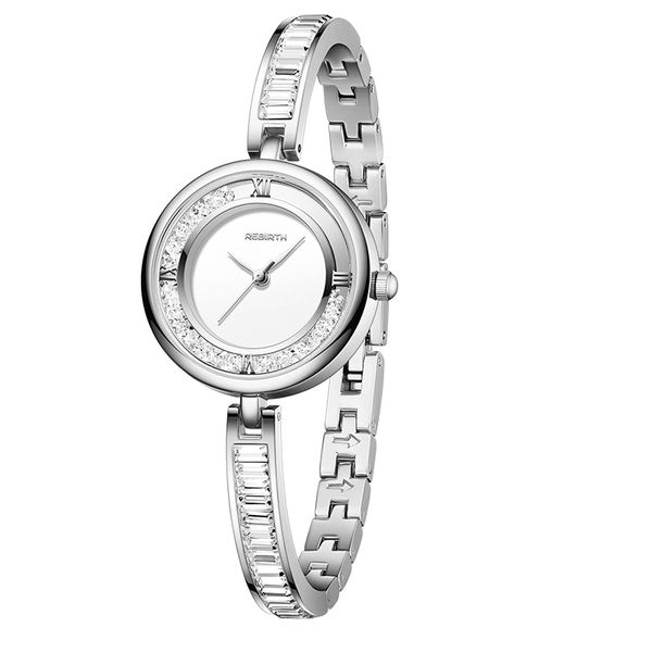 Rebirth Sparkle Moonlight - Silver Edition, Ultra-thin Ladies Watch