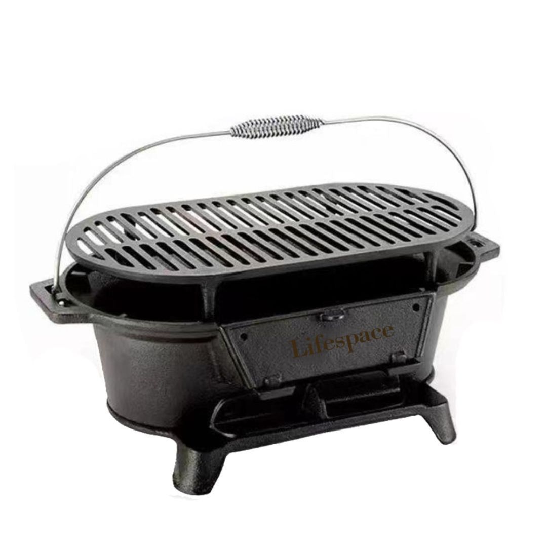 Lifespace 'Japanese Style BBQ' Cast Iron Hibachi Braai | Shop Today ...