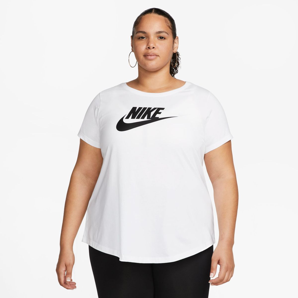Nike Women's Sportswear Essentials Short Sleeve T-Shirt - White | Shop ...