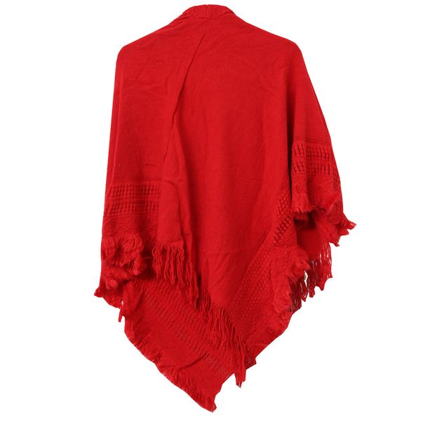 Blackcherry Bag Blackcherry Hooded Poncho with Cut Out Detail