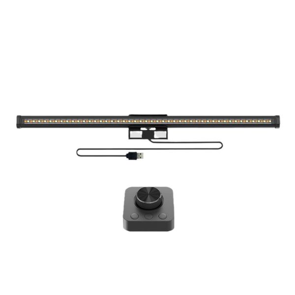 USB Desk Lamp with Knob Remote Control for Office Computer