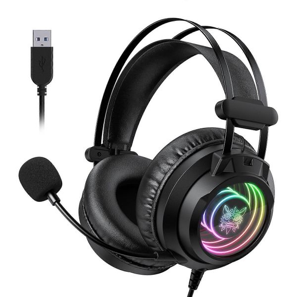 ONIKUMA X80 Gaming Over-Ear Headset 7.1 Surround 50mm Drivers USB Wired