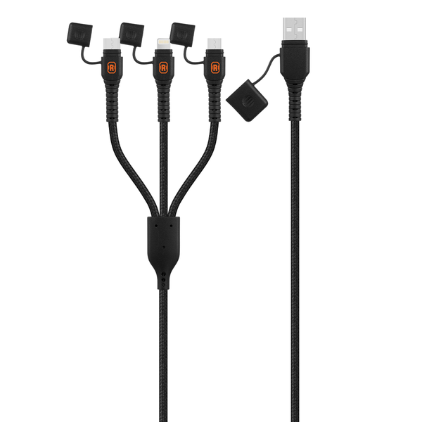Volkano Rugged Range USB to Micro USB 3in1 Water and Dust Proof Cable 1.2m