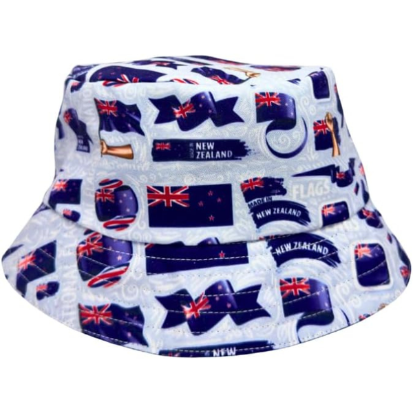 New Zealand Flag of Flags Bucket Hat