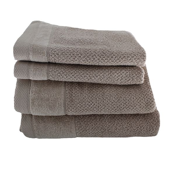 Wedgewood Collection 550gsm Pebble- 2 Guest Towels, 2 Bath Sheets
