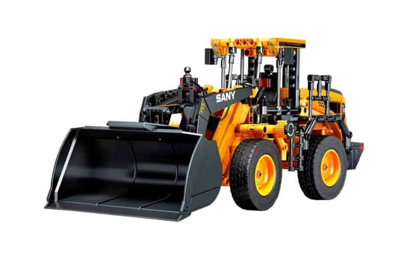 Sembo Tech 1/26 Scale SANY Wheel Loader - 896 Pieces (37cm Long)
