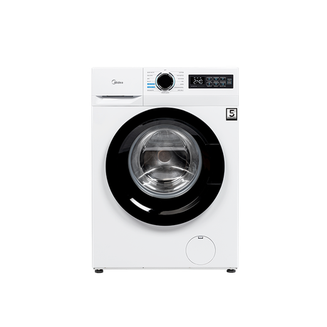 Midea 6kg Front Loader Washing Machine Steam Care TurboWash White Image