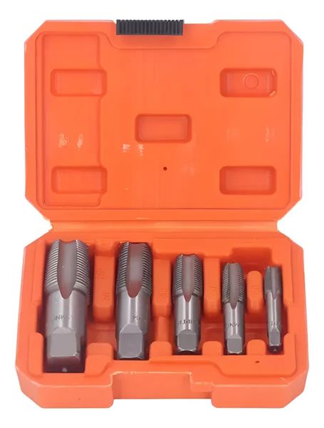 Pipe Thread Tap Set - NPT 1/8" to 3/4" for Pipe &amp; Faucet Repair