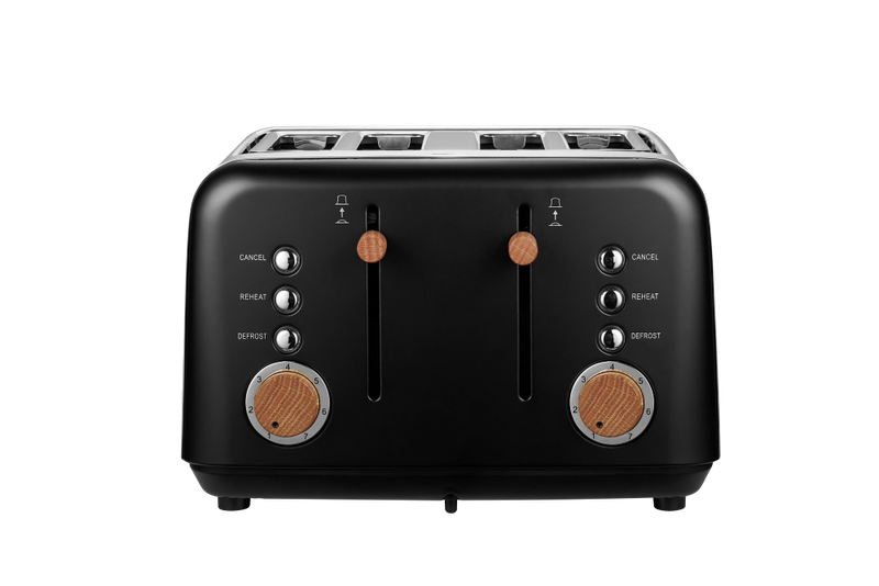 Boden Stark 4-Slice Stainless Steel Toaster - Anson Collection