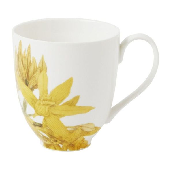 Royal Botanic Gardens Orchids Mug 350ml - Yellow