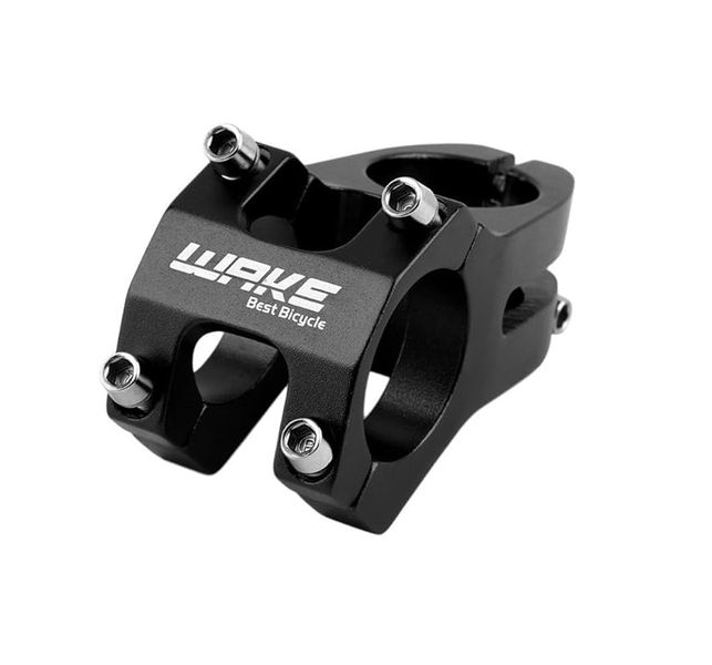 Wake CNC Alloy Bicycle Stem 7 degree Black 45mm
