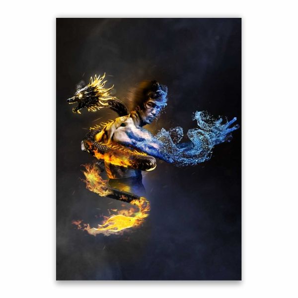 Bruce Lee Dragon Poster - A1
