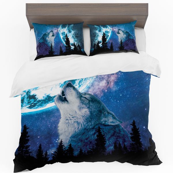 Howling Wolf Duvet Cover Set