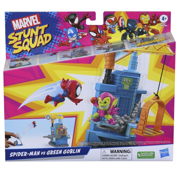 Marvel-Stunt Squad Spider-Man vs Green Goblin Playset