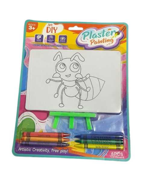 DIY Plaster Painting Kit (Ant Design with Crayons)