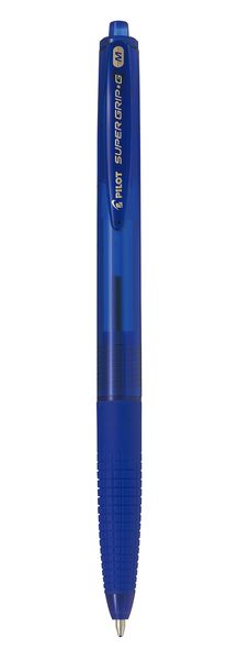 Pilot BPGG Supergrip G Retractable Medium Ballpoint - Box of 12 - Blue