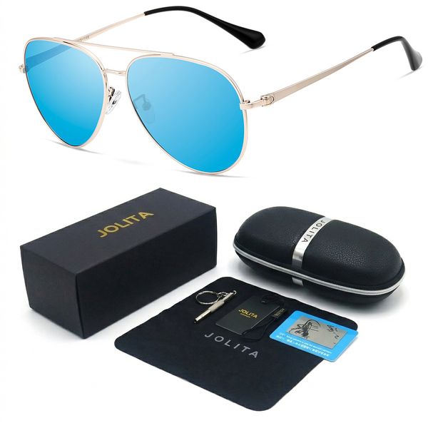 Jolita-8259 Men Polarized Sunglasses for Driving Fishing with Glasses Case