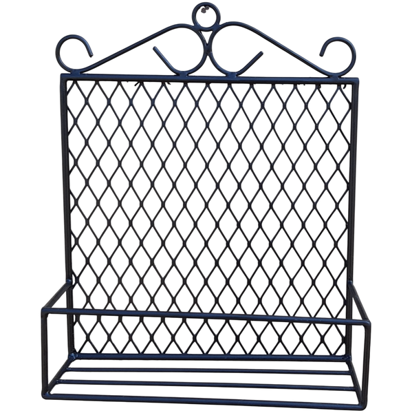 Botanical Wall Garden Planter Shelf (Wrought Iron)