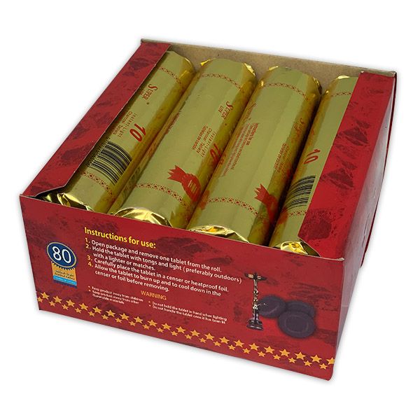 Hookah Charcoal Tablets 80s