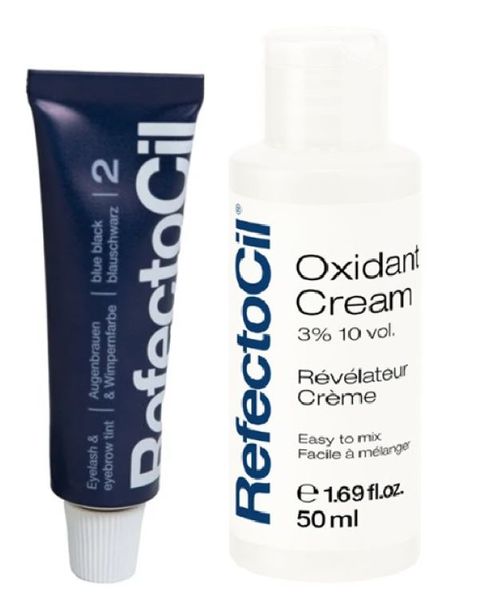 RefectoCil Blue Black &amp; RefectoCil Oxidant Cream 3% (50 ml)