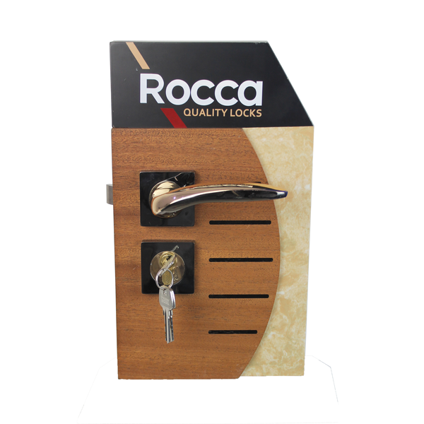 Rocca Brown Premium Door Handle &amp; Lock Set Siena