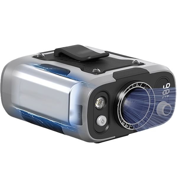 Portable Waist Clip Fan, Personal Fan with 100 Speed Levels, Rechargeable