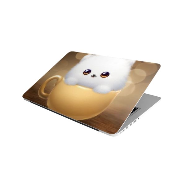 Laptop Skin/Sticker - Kitten In Cup