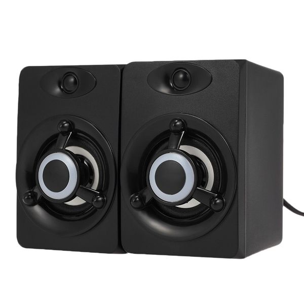 3W Set of 2 Professional USB Desktop Wired Speakers AB-Q337