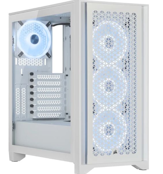 Corsair iCUE 4000D RGB AIRFLOW Mid-Tower Case, White