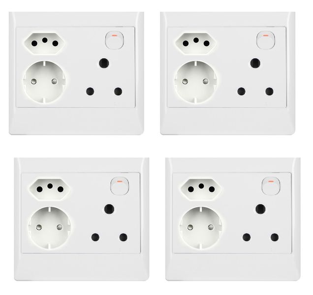 4 pack Double Wall Socket 4x4