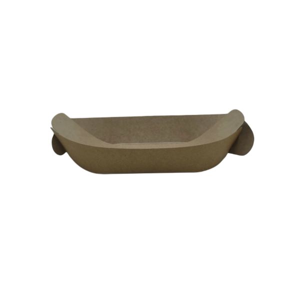 Kraft Small Boat 19cm - Food Trays for Street Food - 50 Pack