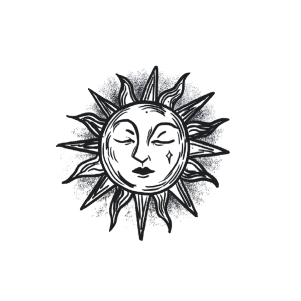th-INK Semi-Permanent Tattoo kit - Sun Face - 80x110mm