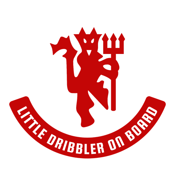 Man United Baby On Board Car Decal- Little Dribbler