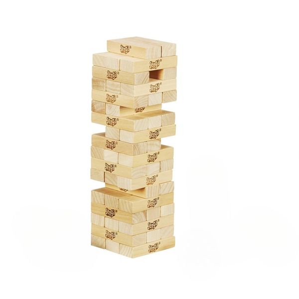 Giant Jenga - Large Wooden Stacking Game for Family Fun &amp; Skill Development