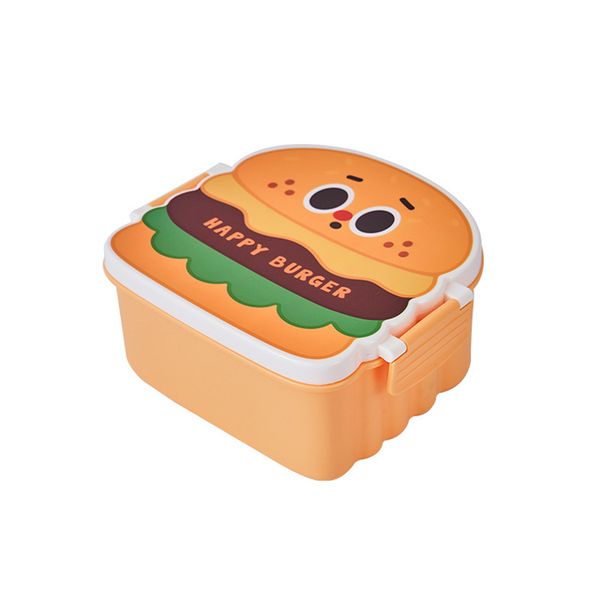 Food Shaped Lunch Box - Happy Hamburger