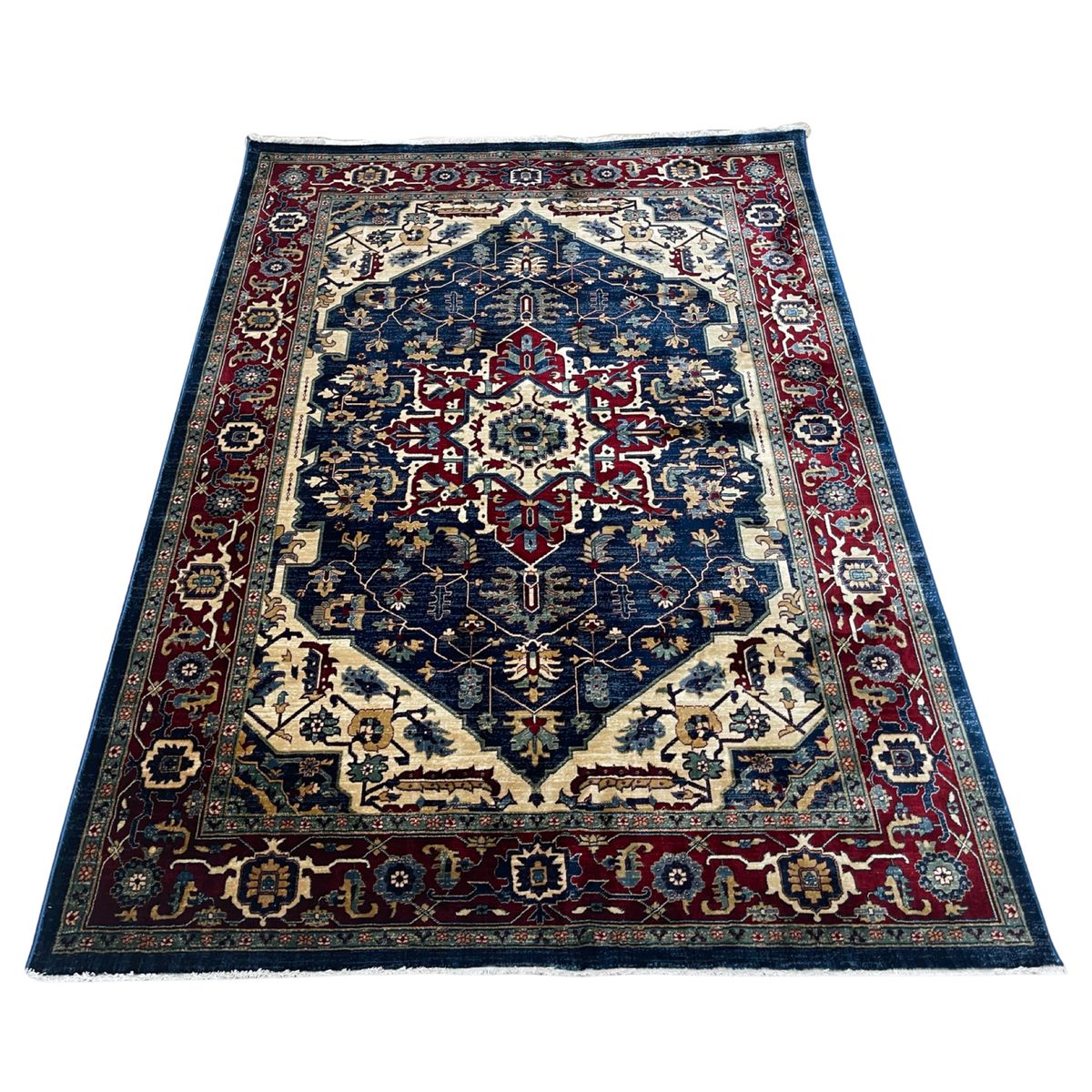 Heriz Navy And Red Rug 230 x 160 cm Shop Today. Get it Tomorrow