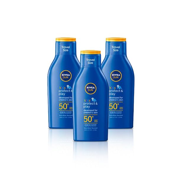 Nivea Sun Kids SPF50 Kids Moisturising Lotion - 3x 200ml